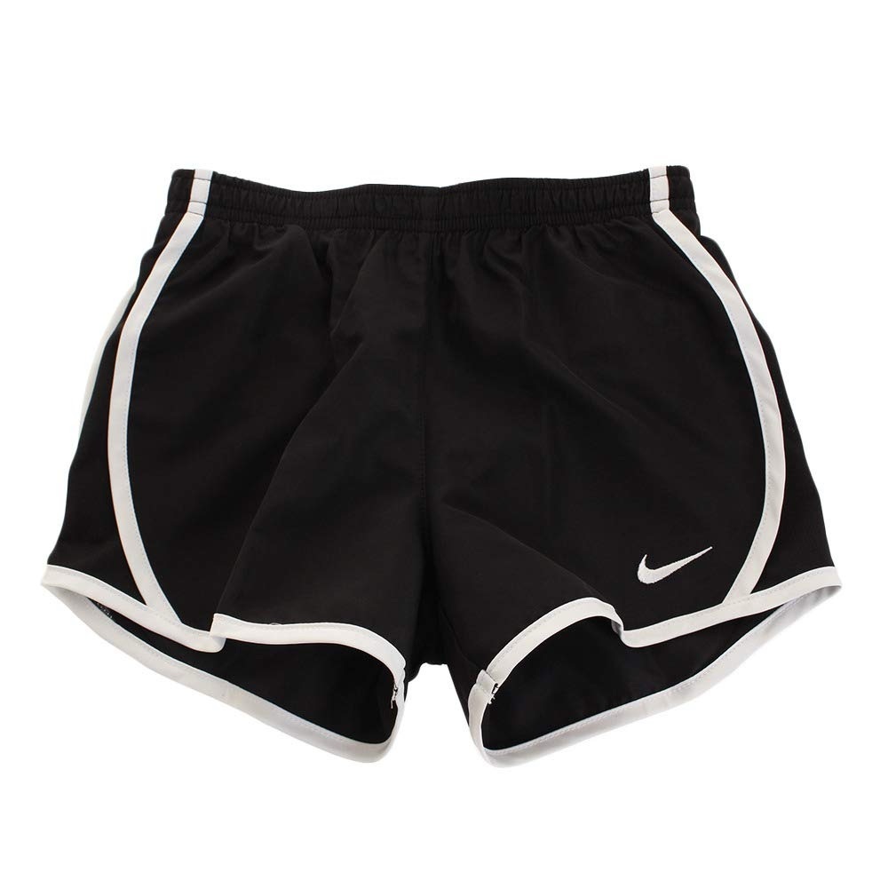 Nike Women's Black and White Athletic Shorts